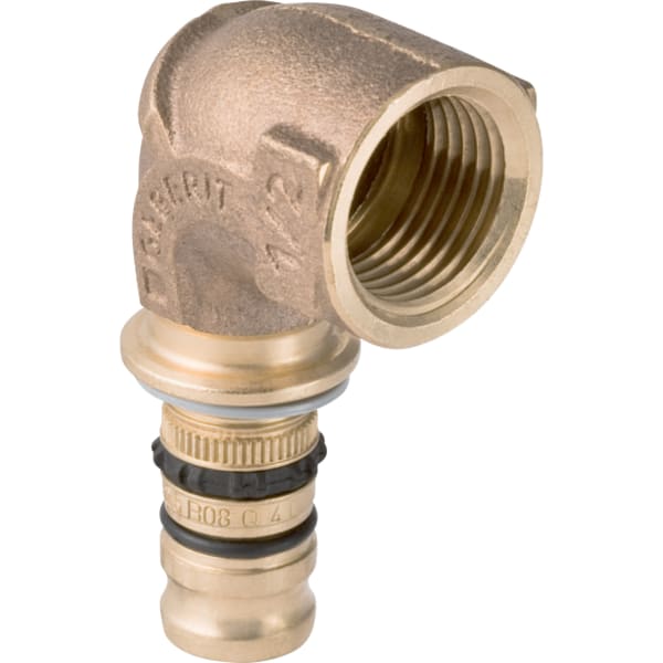 Geberit Mepla Übergangsbogen 90Gr mit IG d16-Rp1/2"