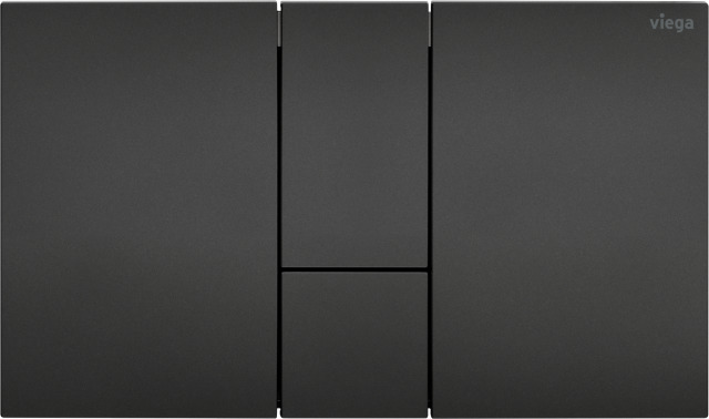 Viega WC Betätigungsplatte VfS 24 8614.1 aus Kunststoff in schwarz matt