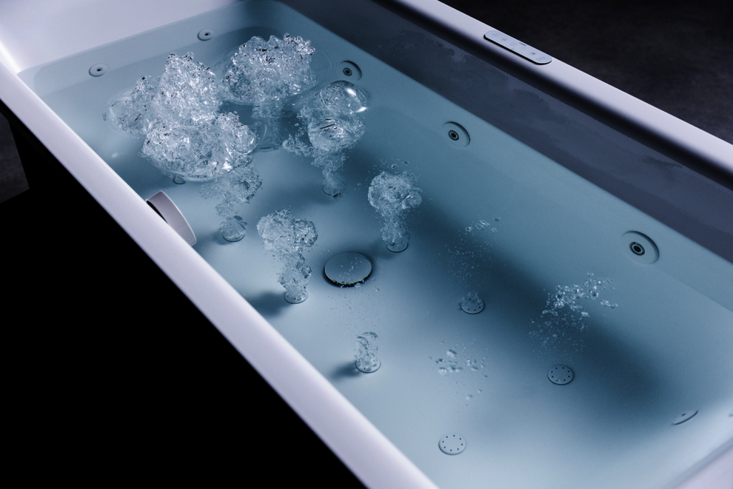 KA BW PURO DUO Mod.664 BODY & SOUL,1800x 800mm,alpinweiß,links,Sichtteile chrom