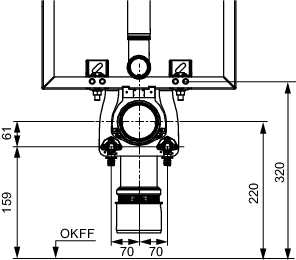 TECE-Aufrüstset Nassbau für TECE-Dusch-WCs