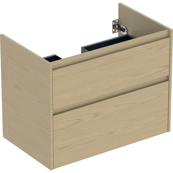 Geberit Unterschrank für MWT, 2 Schubladen B:80cm, Eiche natur