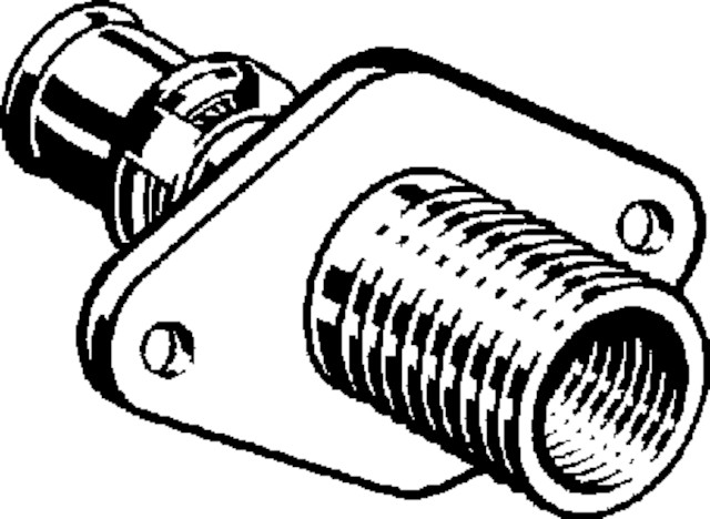 Viega Wanddurchführung mit SC Sanfix P 2132.3 in 16mm x Rp1/2 x 30mm Rotguss
