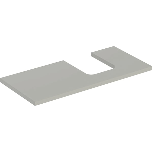 Geberit ONE WT-Pl. Aus re für AWT Schalenform 105x3x47cm, greige matt