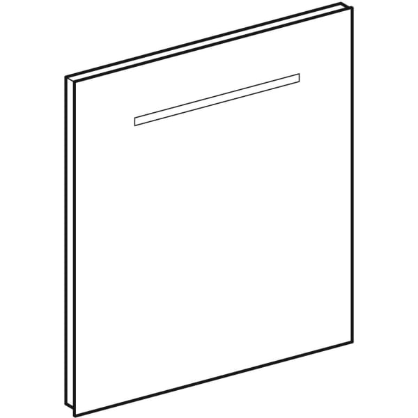 Geberit Renova Compact Lichtspiegel 60x65x3,5cm
