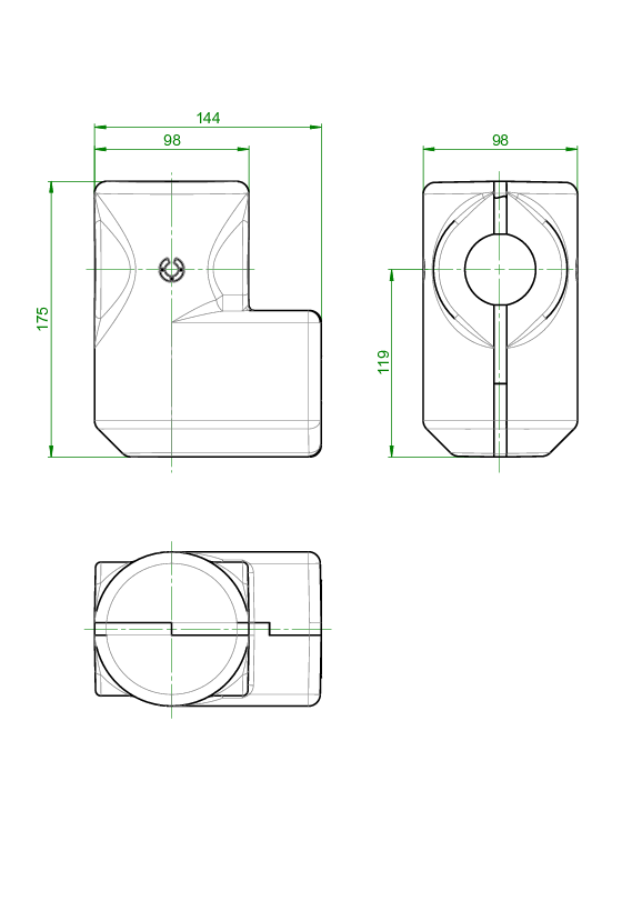 OVENTROP-Isolierung f. Schlammabscheider horizontale Einbaulage, DN 20 - DN 40
