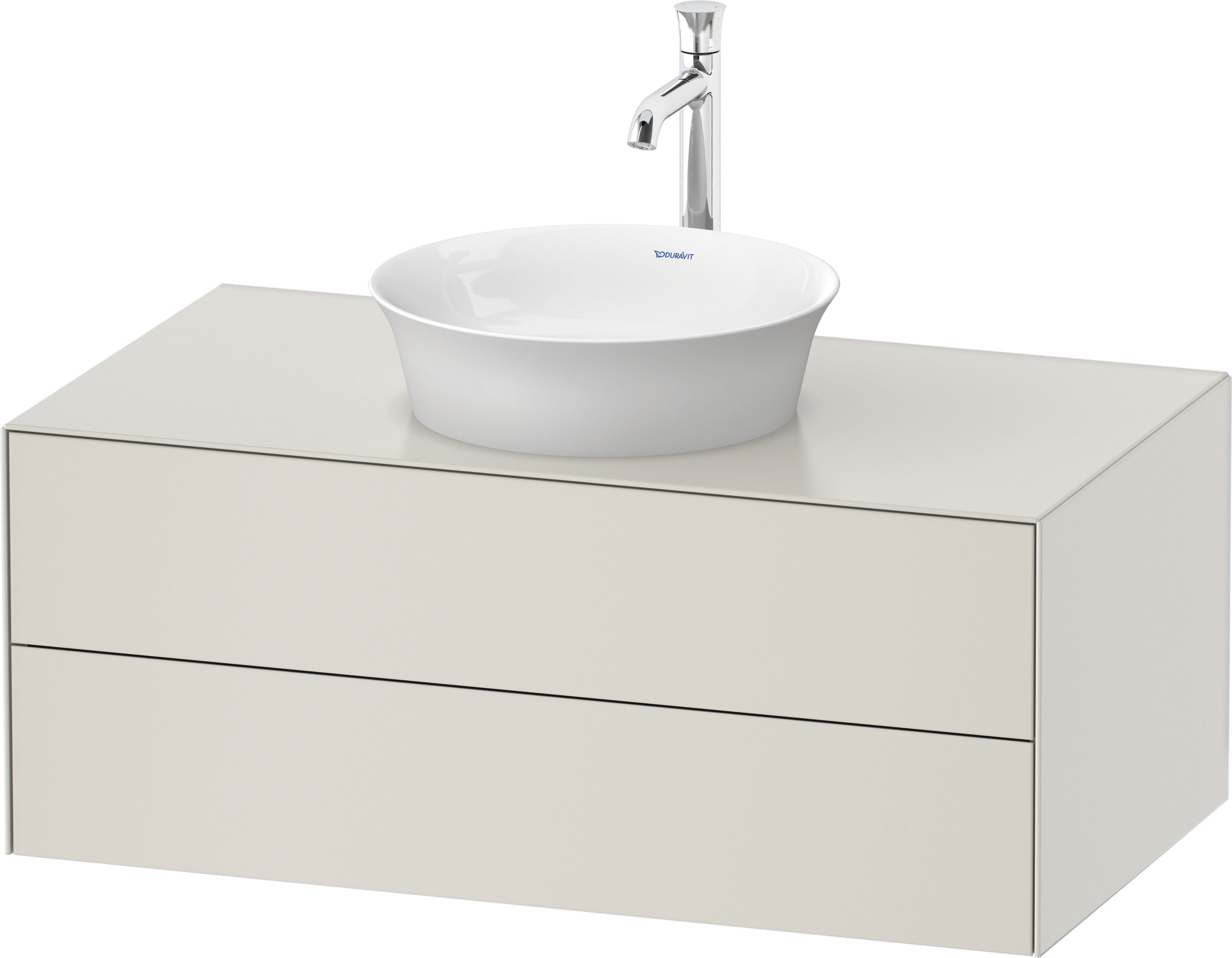 Duravit WTU White Tulip wandhängend, 2 SchKa 408x1000x550mm, Nordic Weiß Seidenmatt