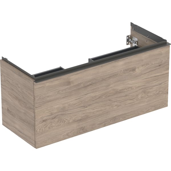 Geberit Acanto US für WT B:120cm, 1 Schubl. 1 i.Schubl., Nussbaum