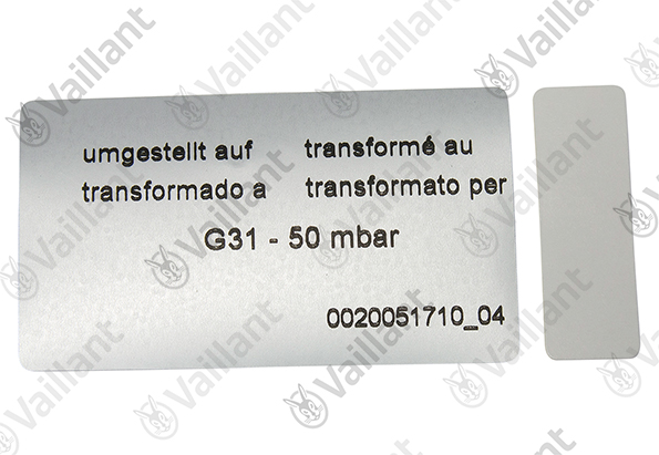 Vaillant Umstellsatz, H-P (DE/AT) Vaillant-Nr. 0020253189