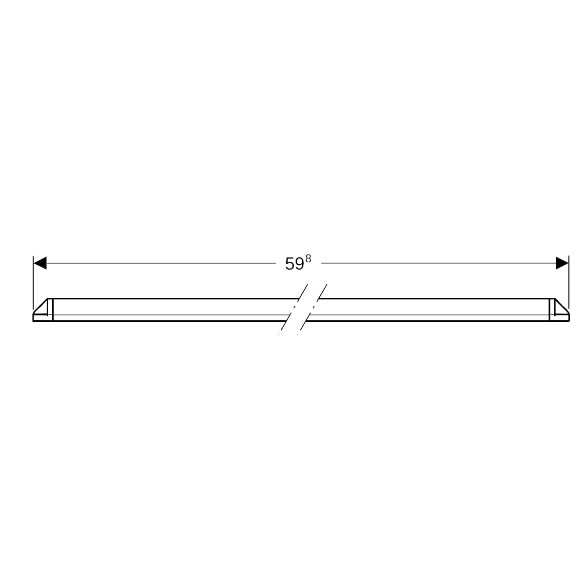 Geberit Steckdosenelement mit Comfort-Licht Modul für WTU 90 cm
