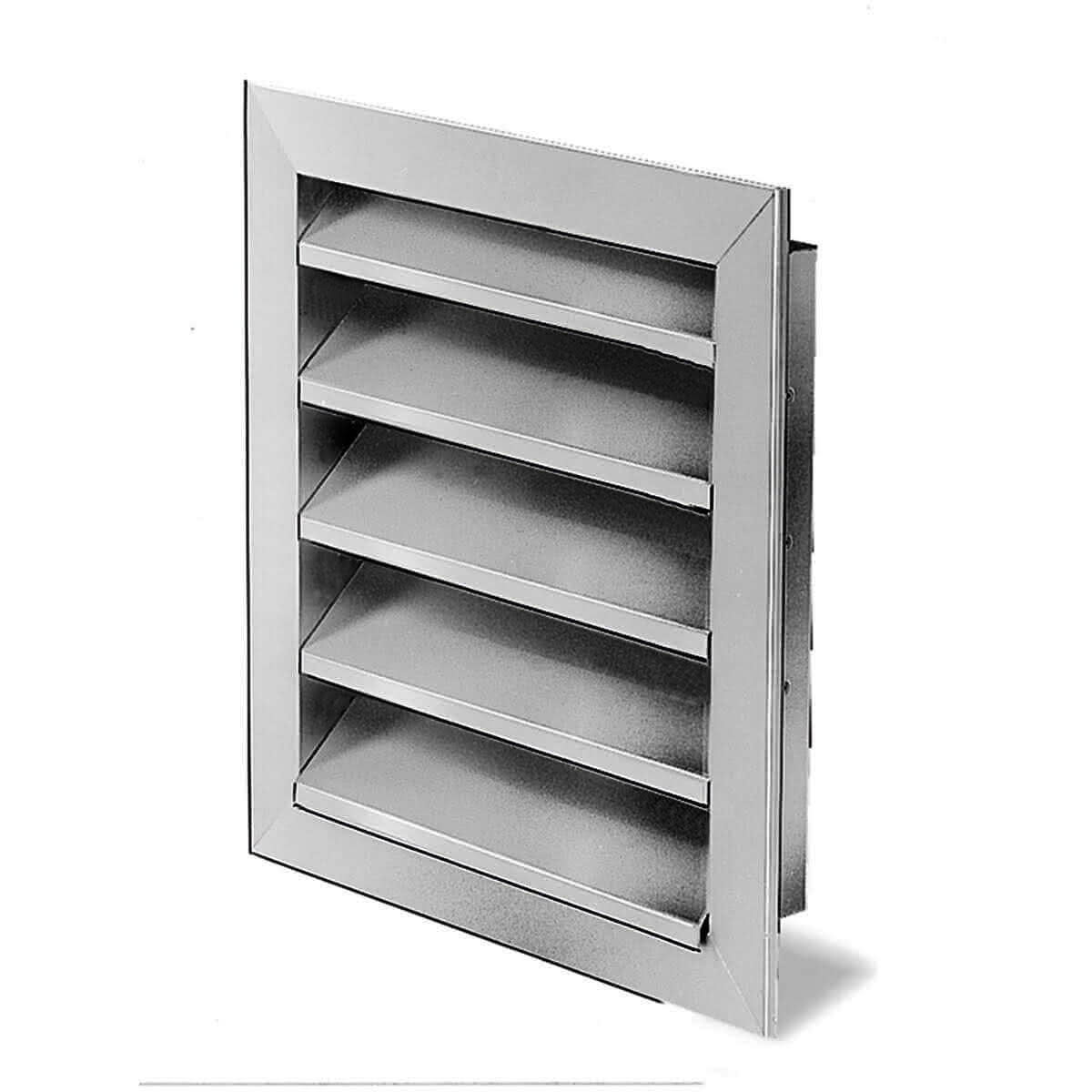 Helios WSG 355 Wetterschutzgitter Aluminium natur eloxiert