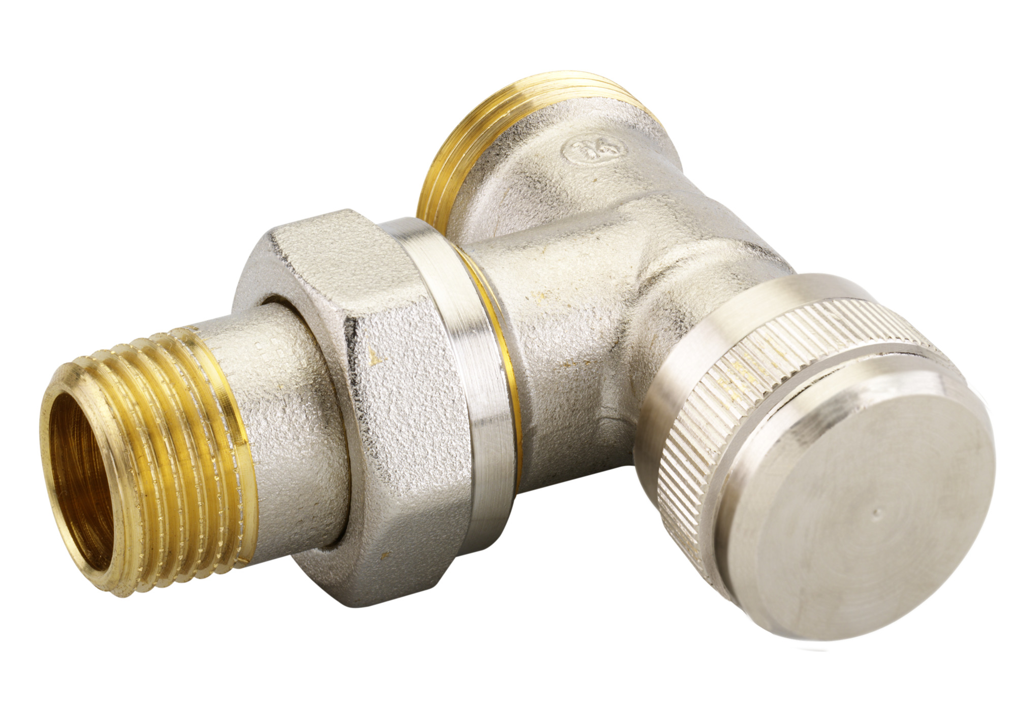 Danfoss Rücklaufverschraubung RLV 15 G 3/4 AG, Eck, vernickelt