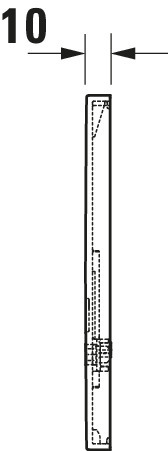 Duravit DuraSys A2 Betät.-Pl.elektr.,f.Urinal Infrar.,Netzanschl.,Aufges., Weiß