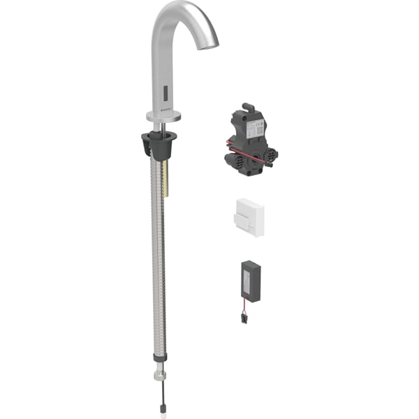 Geberit Piave WT-Arm., Standmontage, Batterie für UP-Funkt.Box, o.Misch., edst.gebü.