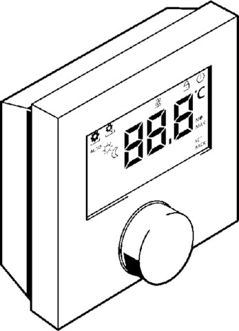 Viega Raumthermostat 1244 für Fonterra-Flächentemperiersysteme