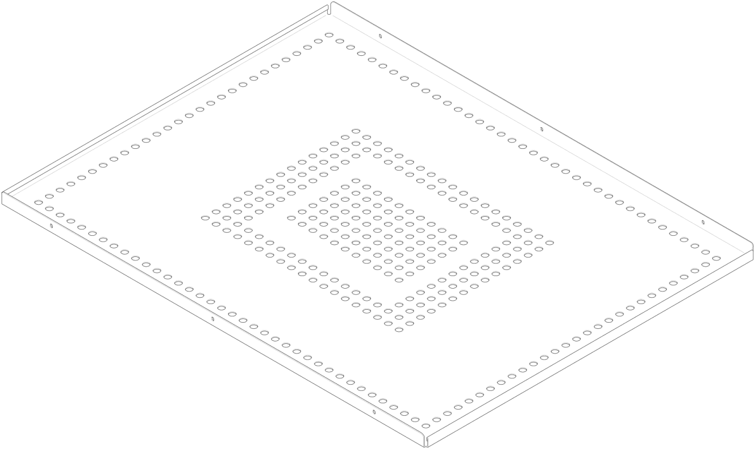DO SENSORY SKY??? Abdeck. ET 091102146 790 x 610 x 22 mm Edelstahl hochglanz