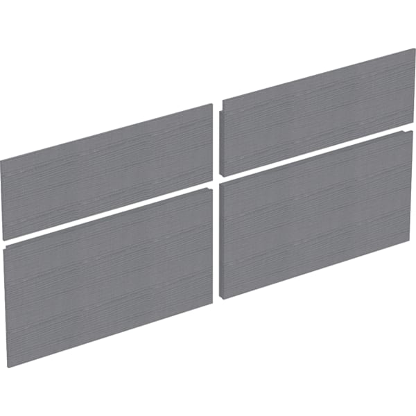 Geberit Set Schubladenfront für Xeno2 US 2 Schubladen, Breite WT 120 cm, grau