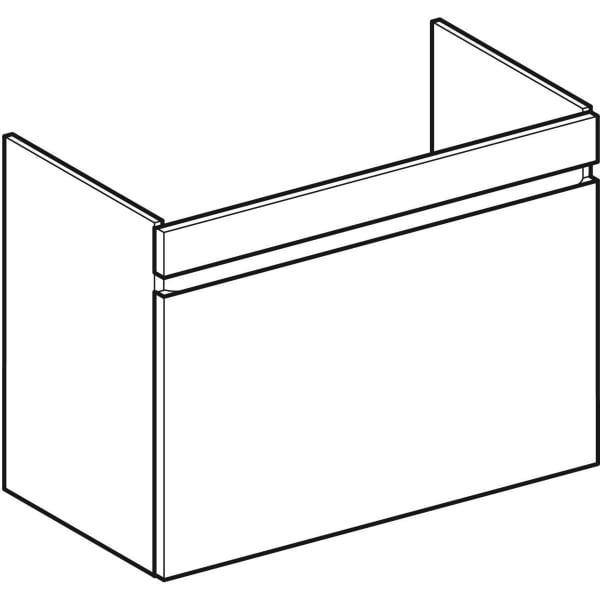 Geberit Renova Plan US f. WT, mit 1 Schublade u. Innenschubl., 83,2x60,6x44,6cm, lava