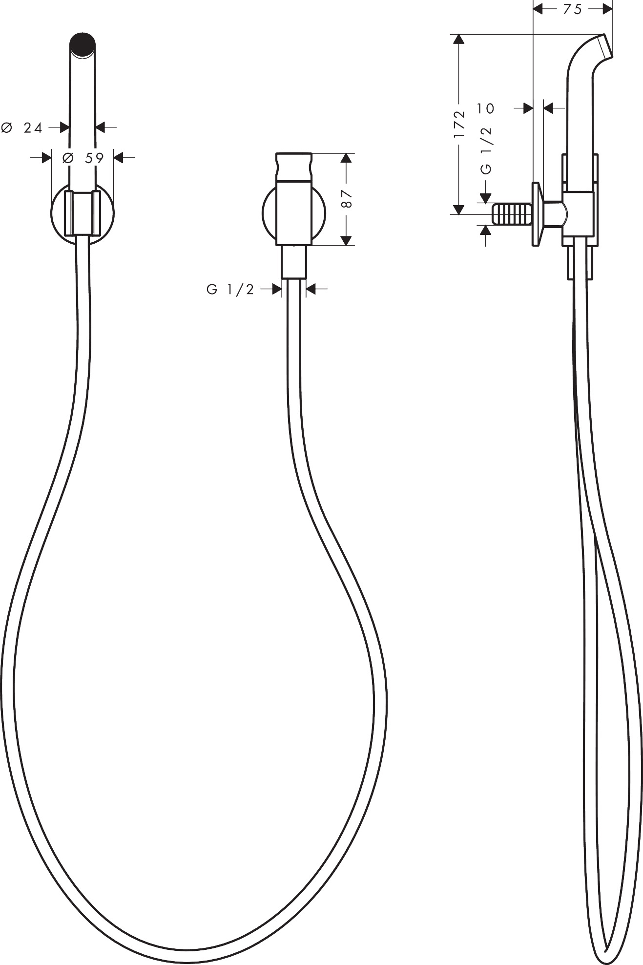 Hansgrohe Gießrohrset AXOR One BGO