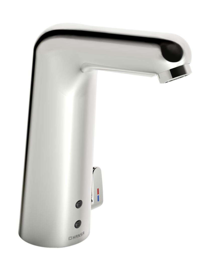 Hansa WT-Batt. HANSAMEDIPRO XL 0568 230/9V Bluetooth Ausld. 136 mm DN15 chr