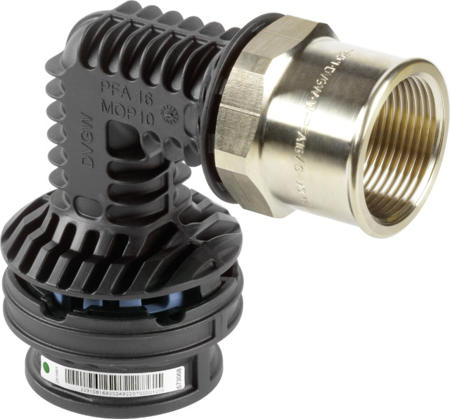 Viega Bogen 90 Grad SC Geopress K 9714.2TW in 63mm x Rp2 Kunststoff