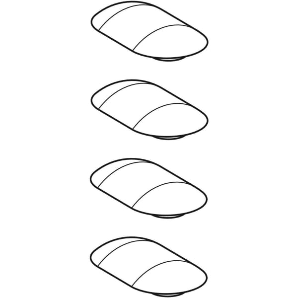 Geberit Set Puffer für WC-Sitz 3/7mm Geberit Set Puffer für WC-Sitz 3/7mm