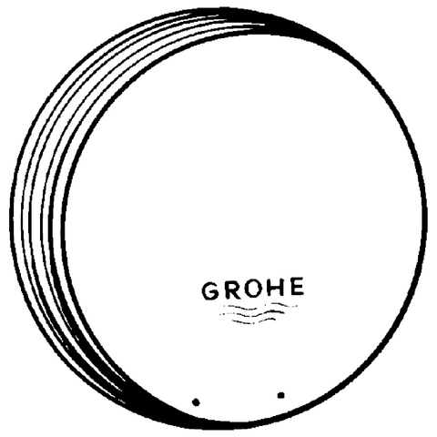 GROHE Abdeckkappe 46130 für Hebel Europlus alt 46129 chrom/gold