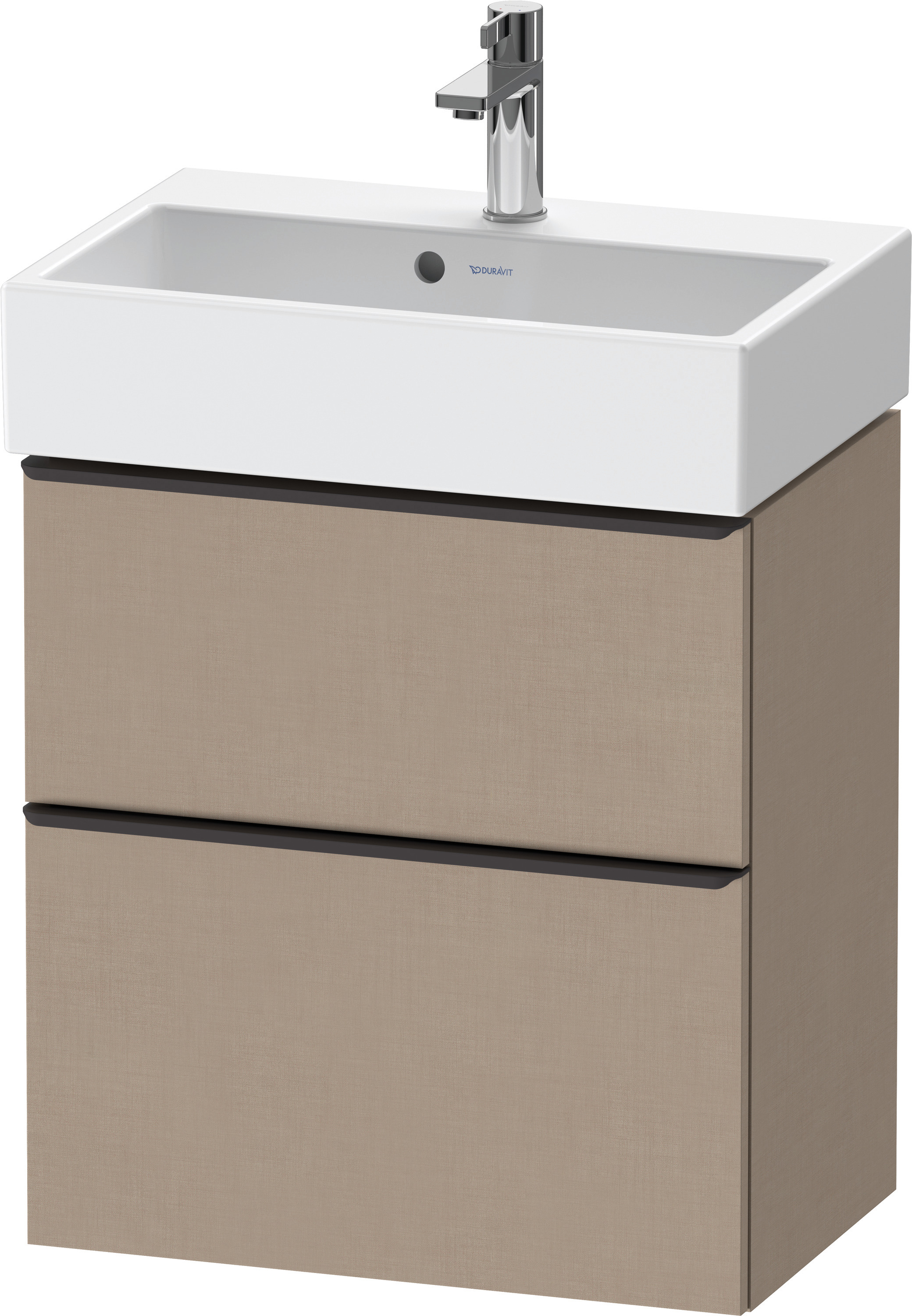 Duravit D-Neo WTU,Ausz:1,Schubk:1,GR:Dia.Schw 584x372x625mm,Wandh, Leinen Matt, Dekor