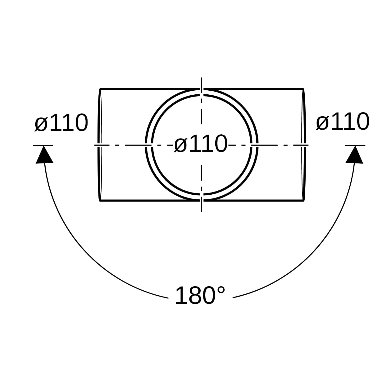 Geberit Silent-db20 Bogenabzweig 88,5Gr zweifach d110/110