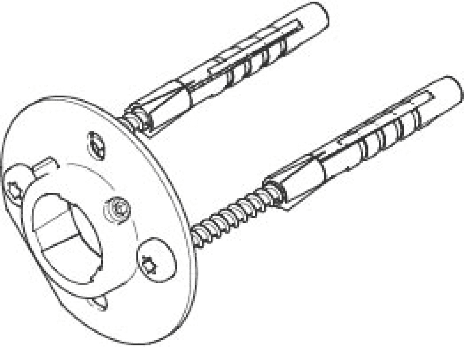 DO Befestigungssatz rund ERSATZTEILE 05172070702 D 54 x 90 mm
