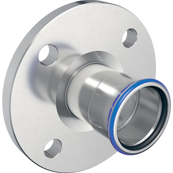 Geberit Mapress Edelstahl Flansch PN 10/16 mit Pressmuffe (LABS-frei) d18 Geberit Mapress Edelstahl Flansch PN 10/16 mit Pressmuffe (LABS-frei) d18