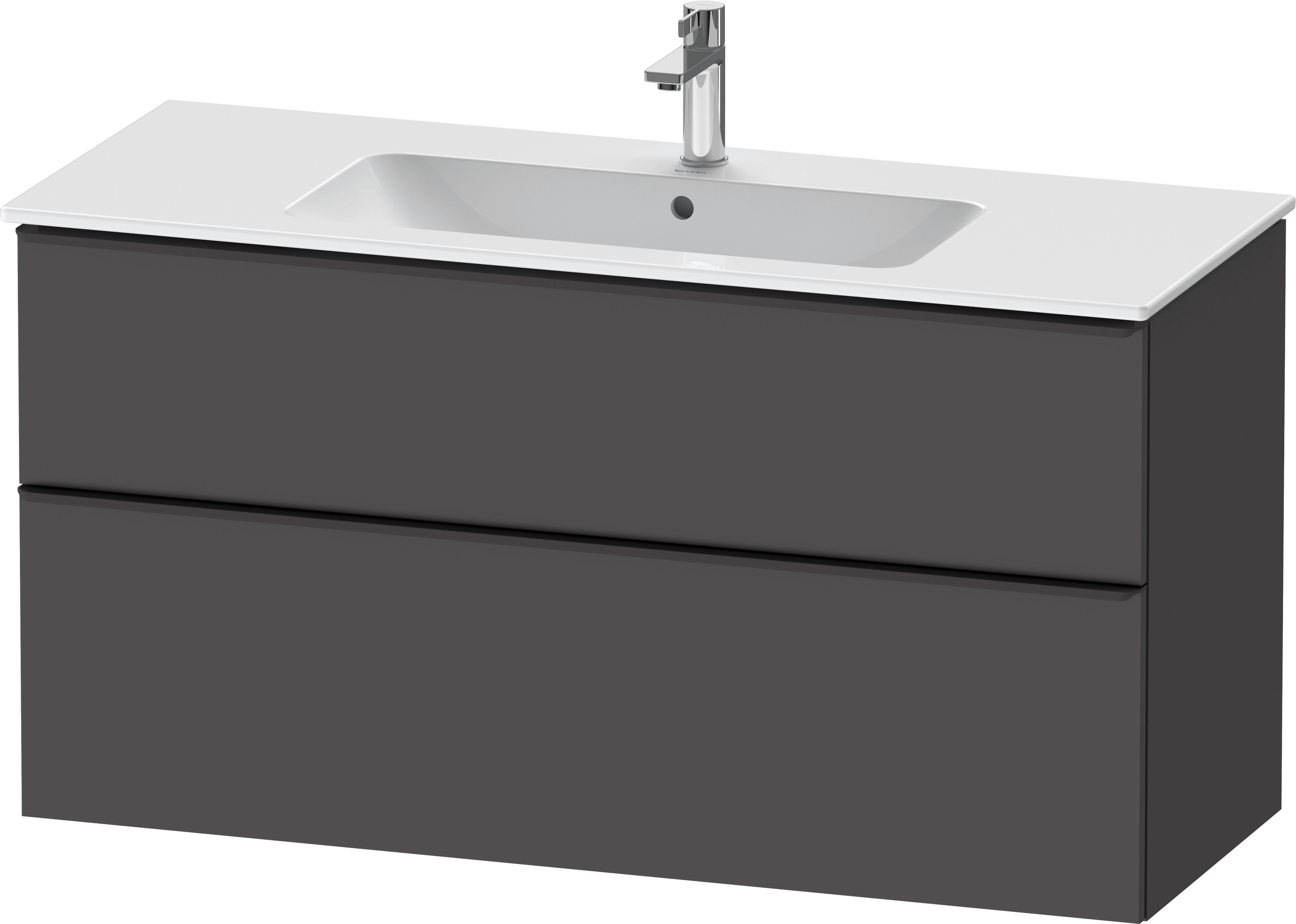 Duravit D-Neo WTU,Ausz:1,Schubk:1,GR:Dia.Schw 1210x462x625mm,Wandh,Graphit Matt,Dekor