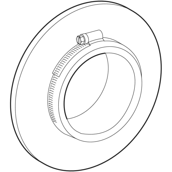 Geberit Mauerkragen Radondicht für Varino Bodenablauf