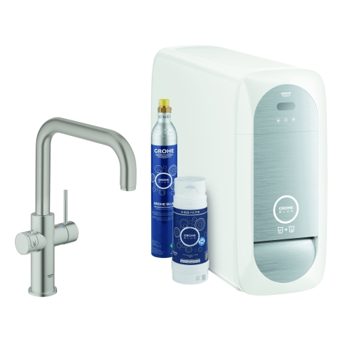 GROHE Starterkit GROHE Blue Home 31456_1 Bluetooth/WIFI U-Auslauf supersteel