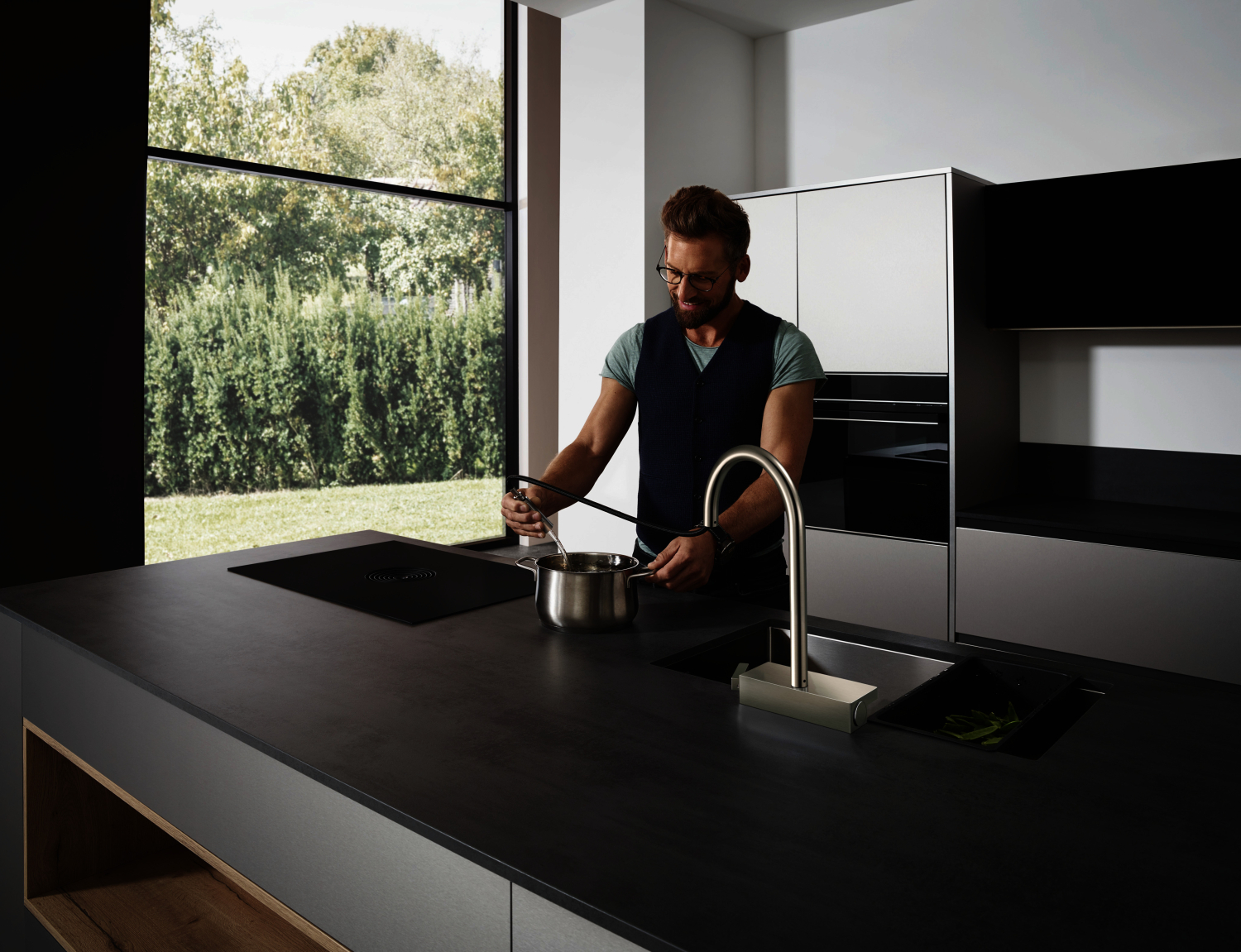 Hansgrohe Spültischmischer 170 Aquno Select M81 Ausziehbrause 3jet sBox edelstahl-optik