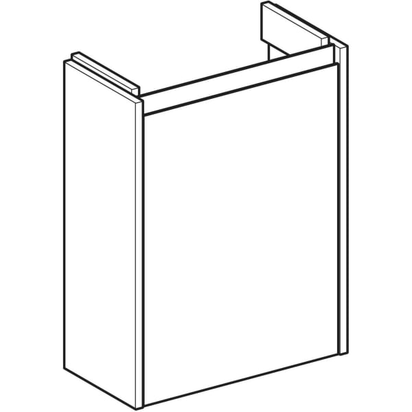 Geberit Renova Compact US für HWB, mit 1 Tür 45,7x60,5x22,7cm, salbeigrün/l. seidenm.