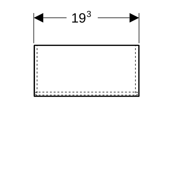 Geberit Ordnungsbox 19,3x11,6x9,4 cm