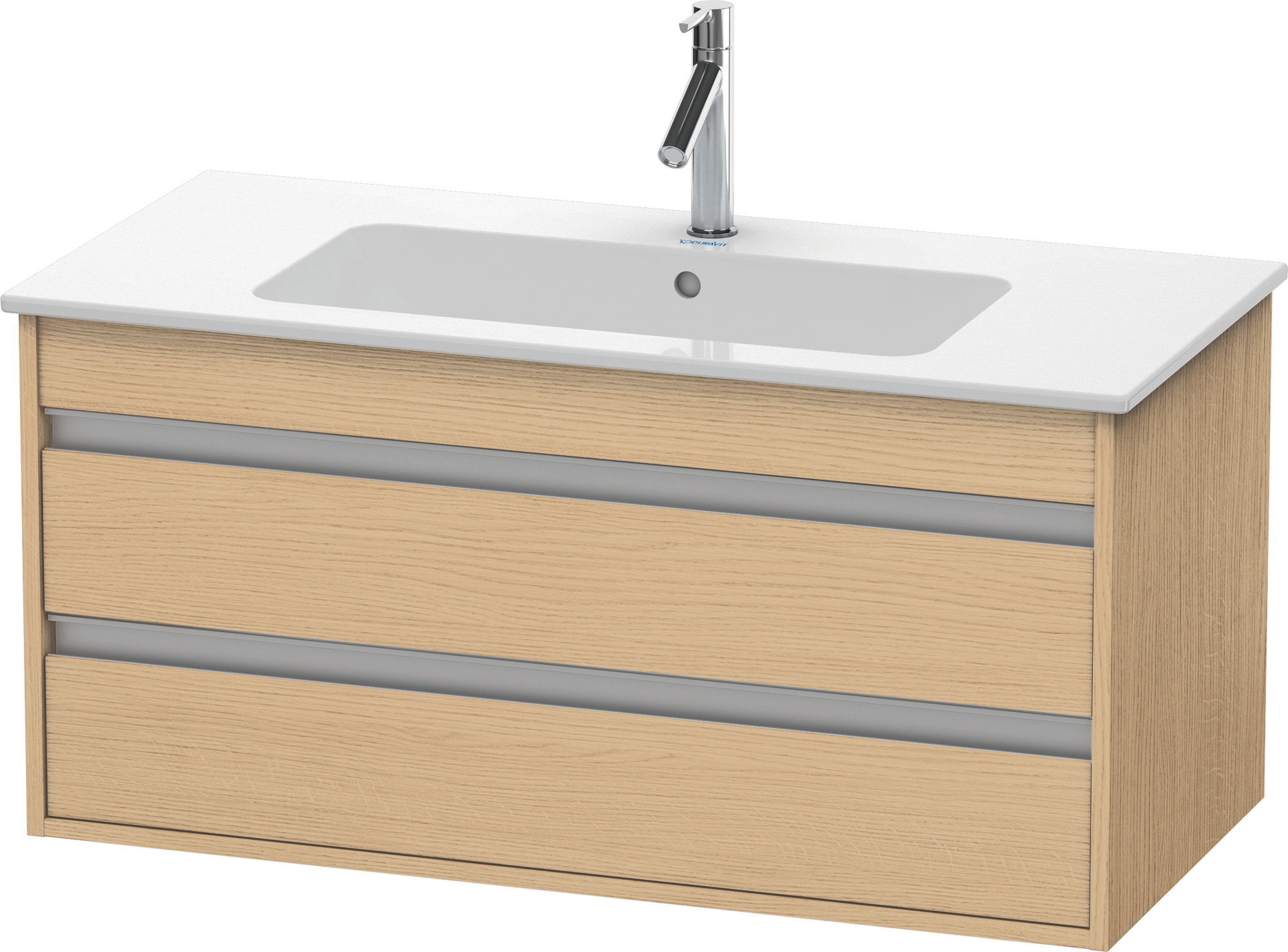 DU WTU Ketho f. ME by Starck, 2 Schubk. 480x1000x475mm, Eiche Natur