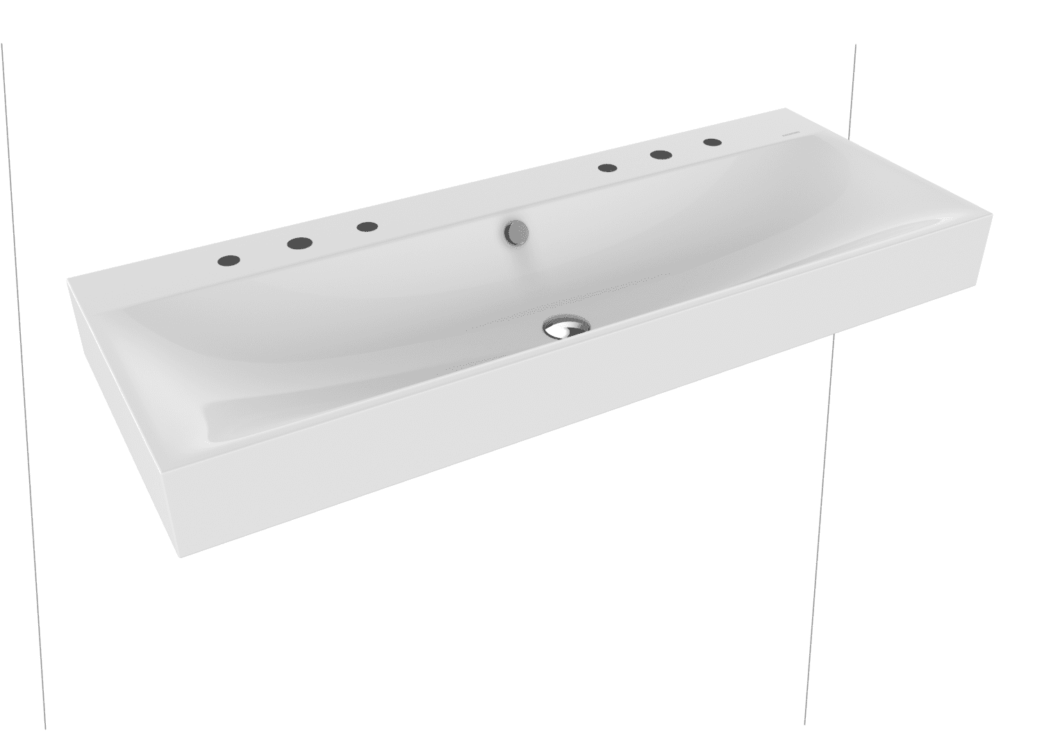 KA WB SILENIO Mod.3046-D,1200x460mm, alpwe,PEFF,AD,m. 2x3HL,mÜL,chr