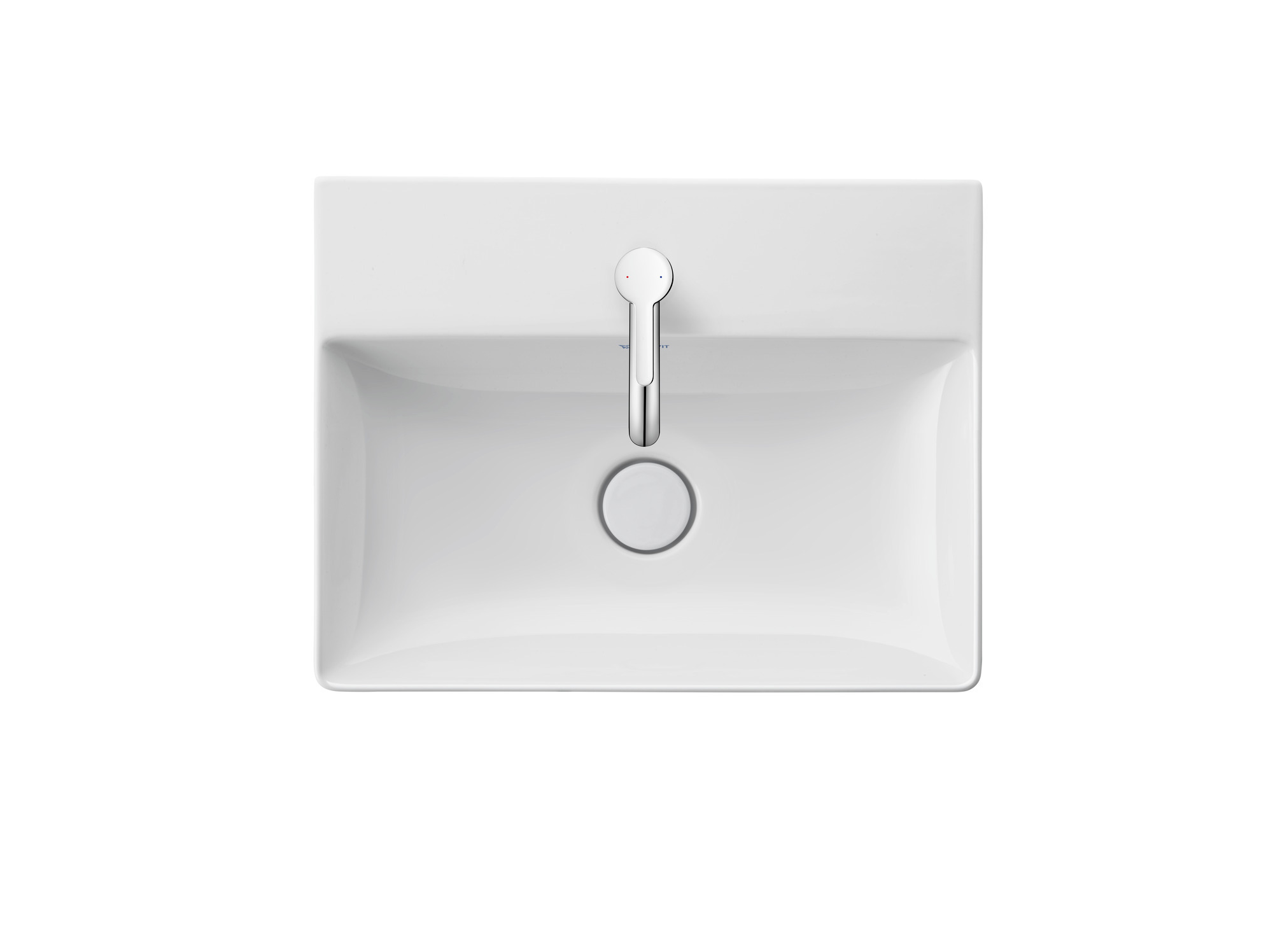 DU Möbel-WT compact DuraSquare 500mm o. ÜL, mit HLB, 1 HL, weiß, WonderGliss