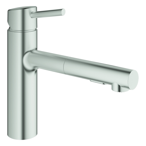 GROHE EH-SPT-Batterie Concetto 30273_1 mittelhoch auszb. Spülbrause supersteel