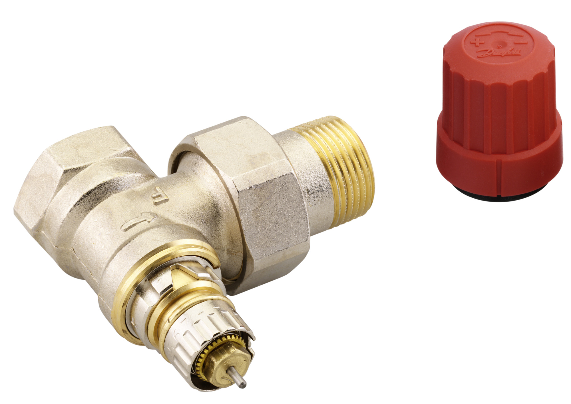 Danfoss RA-N 20 Ventilgehäuse R 3/4, Eck, kurze Bauform, Herz