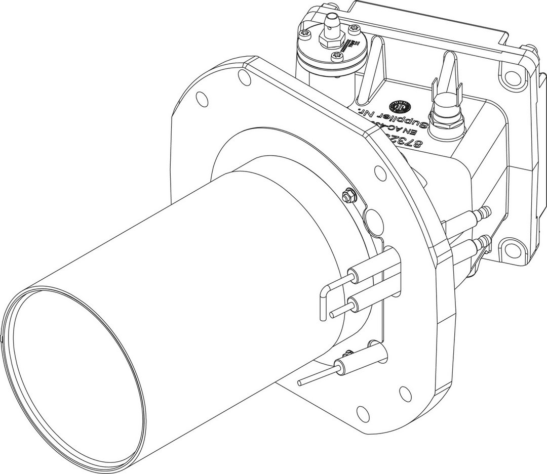 BOSCH Ersatzteil TTNR: 8738805223 Brennereinheit 75 & 100 kW everp