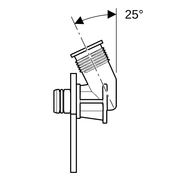 Geberit Wasserans für Geberit ONE WT-Arm. für UP-Funktionsbox