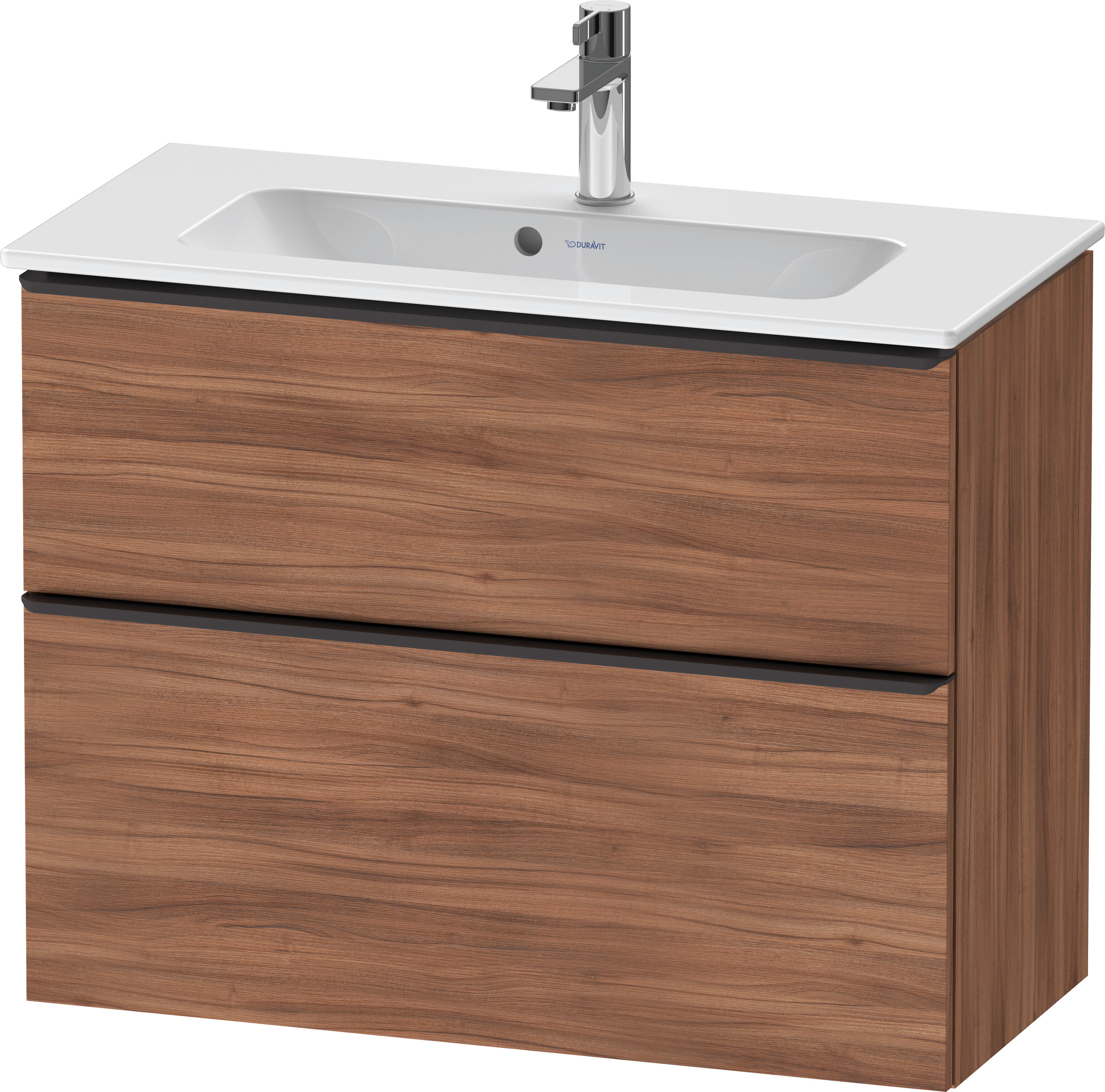 Duravit D-Neo WTU,Ausz:1,Schubk:1,GR:Dia.Schw 810x372x625mm,Wandh,Nussbaum Matt,Dekor