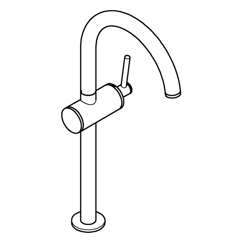 GROHE Einhand-Waschtischbatterie Atrio 24365 XL-Size hard graphite gebürstet