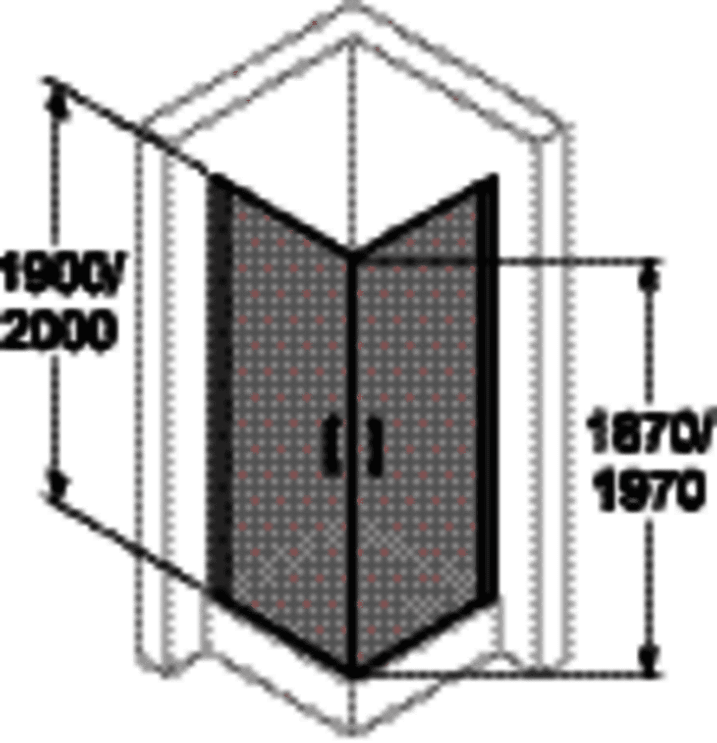 HP DA Classics 2 4-Eck STE 100/100 H:1900 silber hochglanz klar