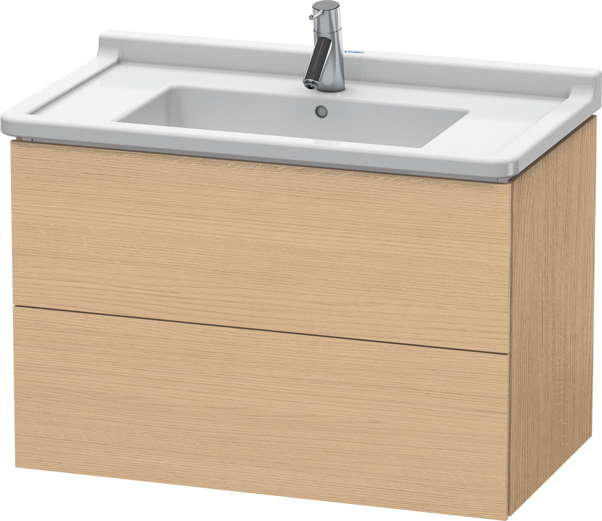 Duravit WTU wandh. L-Cube 469x820x558mm, 2 SchKa, 030480, Eiche Natur