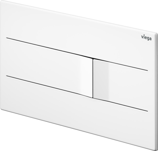 Viega WC Betätigungsplatte Visign for  More 201 8621.1 Edelstahl verkehrsweiß