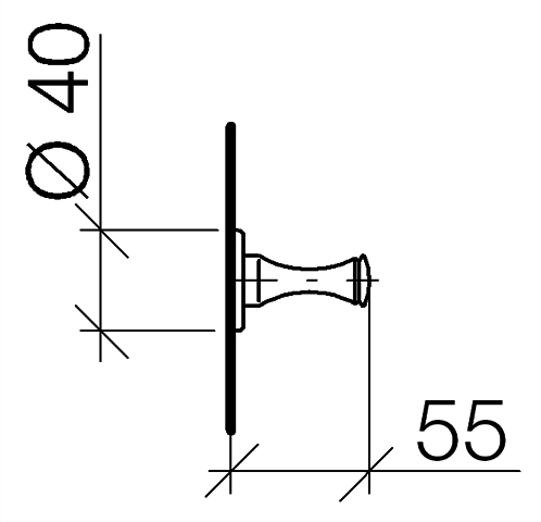 DO Haken MADISON 83251970 Platin gebürstet