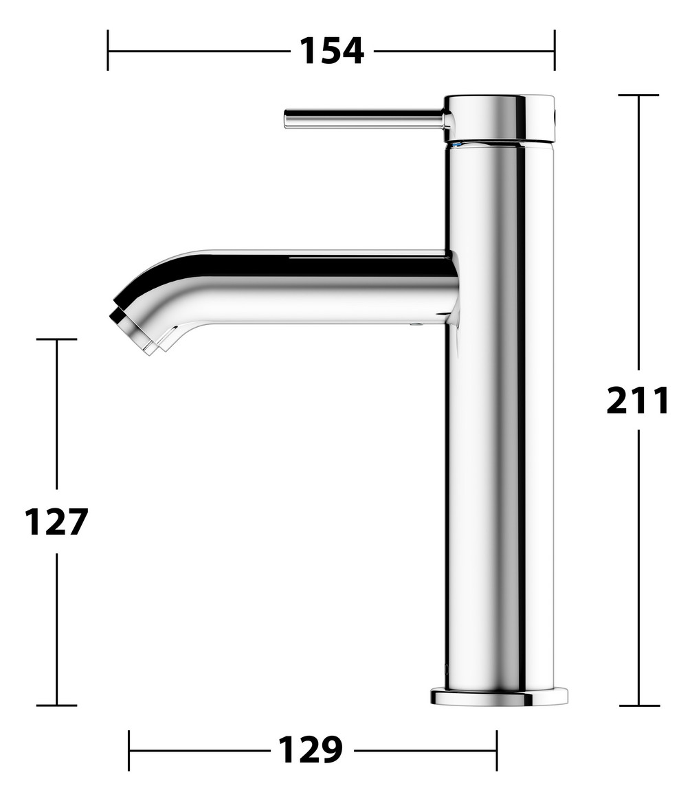 KEUCO EHM-WT-Mischer 130 IXMO 59501, o.Zug.-Ablgrt. Soft, Rosette rd. verchr.